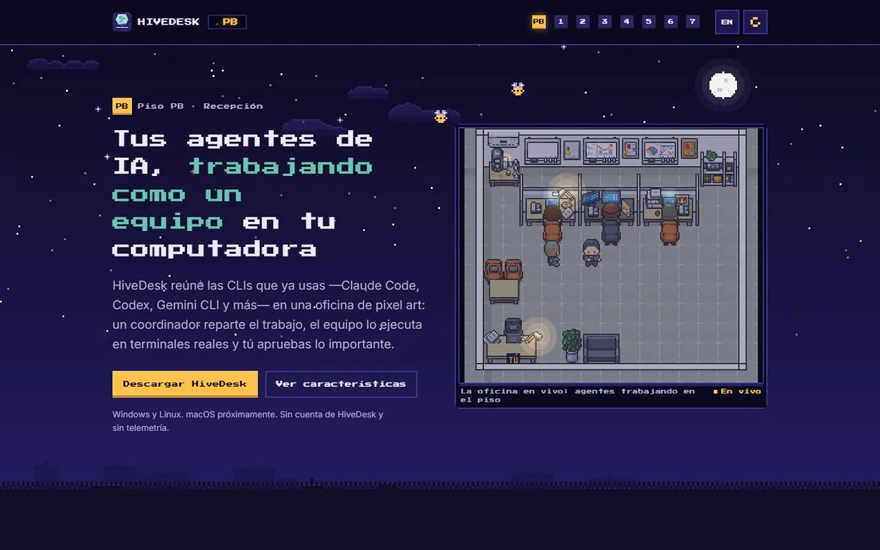 HiveDesk — Escritorio